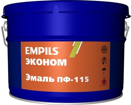 Эмаль алкидная ПФ-115 Empils Эконом, белая, 20 кг купить в СОМ