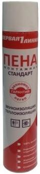 Пена монтажная Первая линия, бытовая, всесезонная, 750 мл купить в СОМ