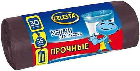 Мешки для мусора Celesta 35л 30шт купить в СОМ