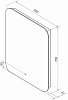 Зеркало Led Burzhe ЗЛП320, 600 х700 мм, с бесконтактным сенсором, теплый свет купить в СОМ