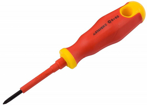 Отвертка диэлектрическая STAYER Electro, PH 0х60мм, 1000V купить в СОМ