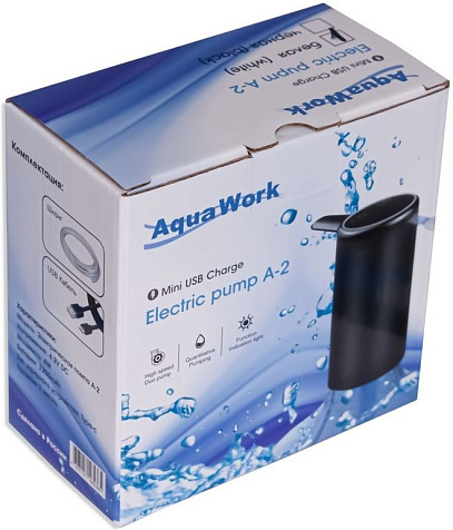 Насос для кулера электрический Aqua work A2, черный, коробка купить в СОМ
