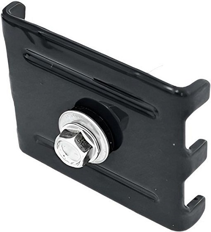 Крепление (скоба под саморез) RAL7024 графит серый,  усил. 40х40х2 купить в СОМ