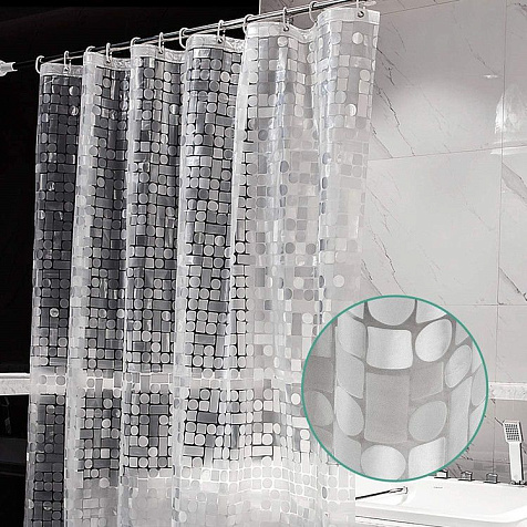 Штора для ванной DM-10201, 180 х200 см купить в СОМ