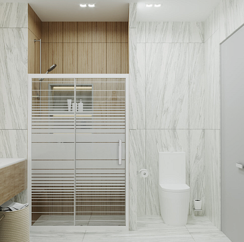 Дверь душевая Triton Слайд, 120 х185 см, полосы купить в СОМ