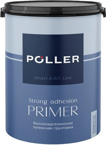 Грунтовка-концентрат Poller, латексная, высокоадгезионная, 1 л купить в СОМ