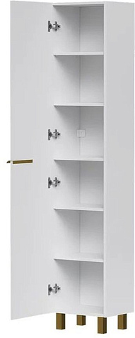 Пенал напольный Volna Lotty Gold 40, белый купить в СОМ