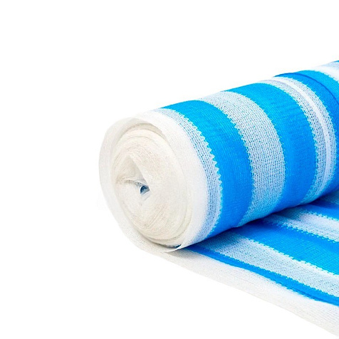 Сетка затеняющая бело-голубая, 4х10 м купить в СОМ