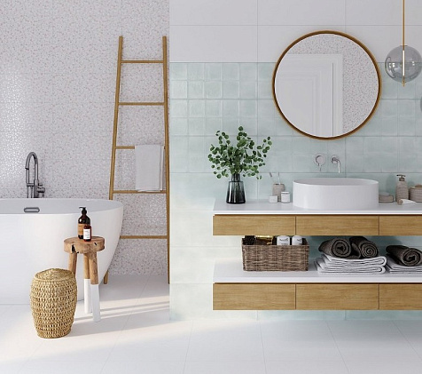 Плитка напольная Gracia Ceramica Monocolor sugar white  01, 450х450х9 мм, 5 шт. = 1.012 кв. м купить в СОМ