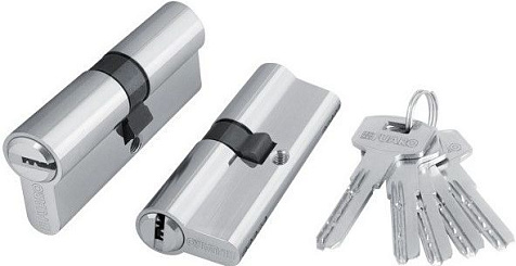 Механизм цилиндровый  FUARO (200 ZA/90) 2000ZAKey90(35+10+45) CP хром 5Key купить в СОМ