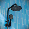 Система душевая Ростовская мануфактура PL7BL-009DK, пластик, черный купить в СОМ