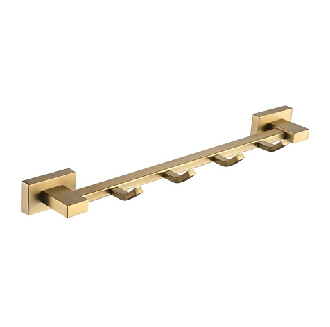 Крючок Shevanik SG5641G, на планке 4 крючка, золото матовое купить в СОМ