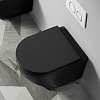 Унитаз подвесной Azario Grado AZ-0046-MB, безободковый, черный, сиденье микролифт купить в СОМ