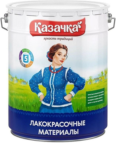 Эмаль алкидная ПФ-115 Казачка, серая глянцевая, 20 кг купить в СОМ