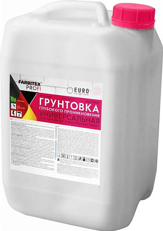 Грунтовка FARBITEX PROFI TIEFGRUNT акриловая глубокого проникновения, 5кг купить в СОМ