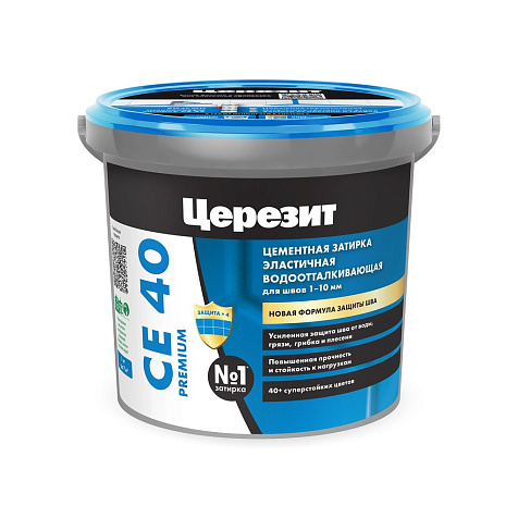 Затирка ЦЕРЕЗИТ CE 40 aquastatic, серая, 1 кг купить в СОМ