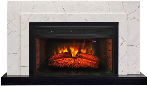 Камин электрический RealFlame Firespace 33W, с порталом Норман R33W ONX-LCB615/BL-LCB917, МДФ оникс/ уни неро купить в СОМ