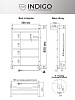 Полотенцесушитель электрический Indigo Arc (electro) 800 х500 мм, универсальный, с полкой купить в СОМ