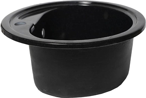 Мойка каменная Agata AG1C1, 450 х190 мм, врезная, черный купить в СОМ
