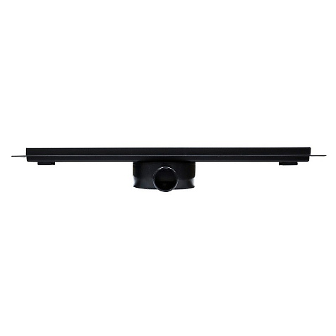 Желоб водоотводящий Azario AZT3BLACK600 D40 L=600 мм, металл, поворот 360°, с решеткой, черный купить в СОМ