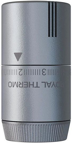 Термоголовка жидкостная М30 х1.5 RoyalThermo Design серебро купить в СОМ