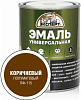 Эмаль ПФ-115 Эксперт, коричневый, полуматовый, 0.8 кг купить в СОМ