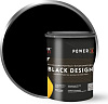Краска акриловая Farbitex Profi BlackDesign, интерьерная, высокоукрывистая, глубокоматовая, черная, 0,9л купить в СОМ