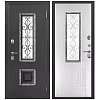 Дверь металлическая Венеция Серебро Белый ясень правая 860х2050 мм купить в СОМ