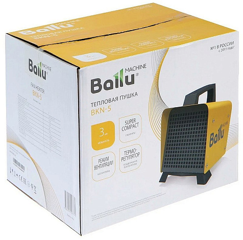 Пушка тепловая BALLU BKN-5, керамика, 3000 Вт купить в СОМ