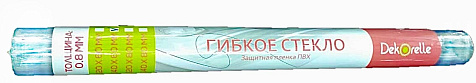 Термоскатерть прозрачная 0,8мм 1,0х1,4м Dekorelle купить в СОМ