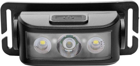 Фонарь налобный аккумуляторный Camelion LED53403 акк.3.7V LED2W+крас-син миг, 2W, 5реж, Type-C, черн купить в СОМ