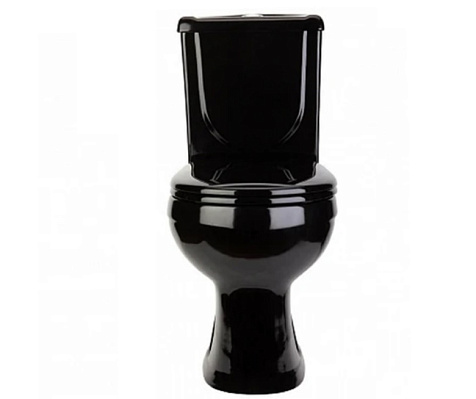 Унитаз-компакт Ст. Оскол Ирида Стандарт черный, арматура, сиденье купить в СОМ
