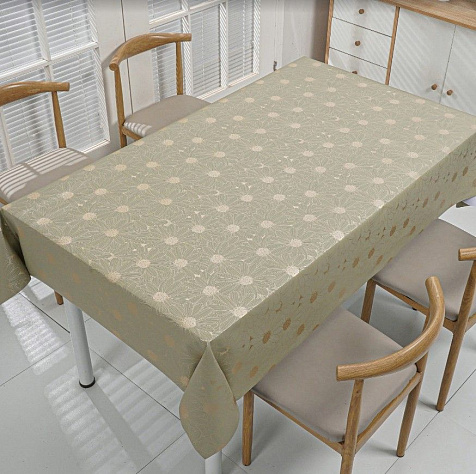 Клеенка Afina Haus FJ83153-6 тканая основа 1,4х20м бежевая купить в СОМ