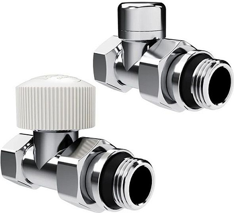Набор термостатический для радиатора прямой 1/2" М30х1.5 хром Royal Thermo Design купить в СОМ