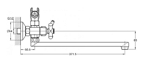 Смеситель для ванны G-lauf QFR7-C827 купить в СОМ