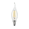 Лампа светодиодная Gauss, 9Вт E14 LED, 4100К, Filament Свеча на ветру купить в СОМ