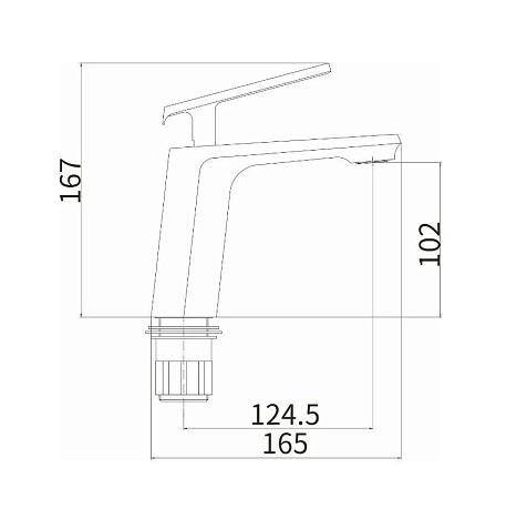 Смеситель для раковины Fashun A1081-8, белый/хром купить в СОМ