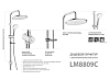 Система душевая Lemark LM8809C, лейка 3 режима, тропический душ купить в СОМ